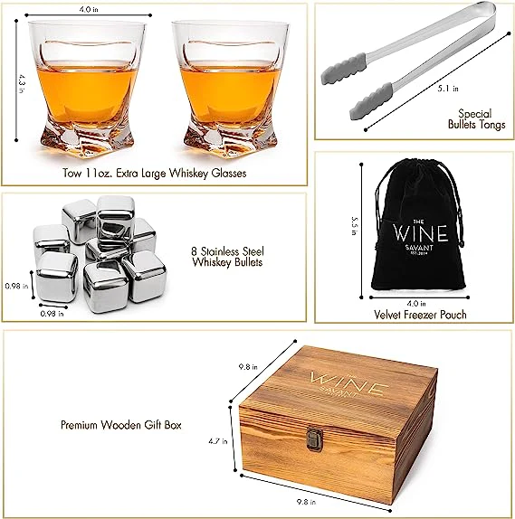 The Wine Savant Luxurious Cigar Glasses - Set of 2 - Keen Glass Solutions