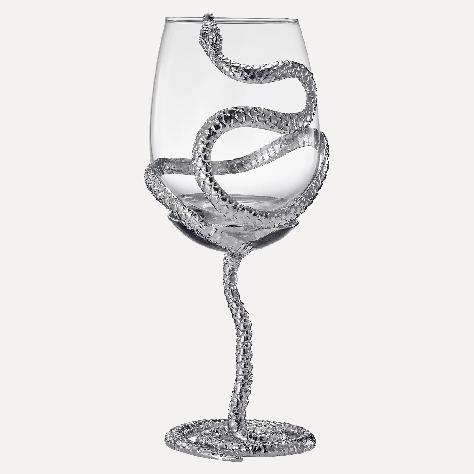 Stemmed Snake Wine Glass | SINGLE | 19oz Spooky Reptile Glasses 10
