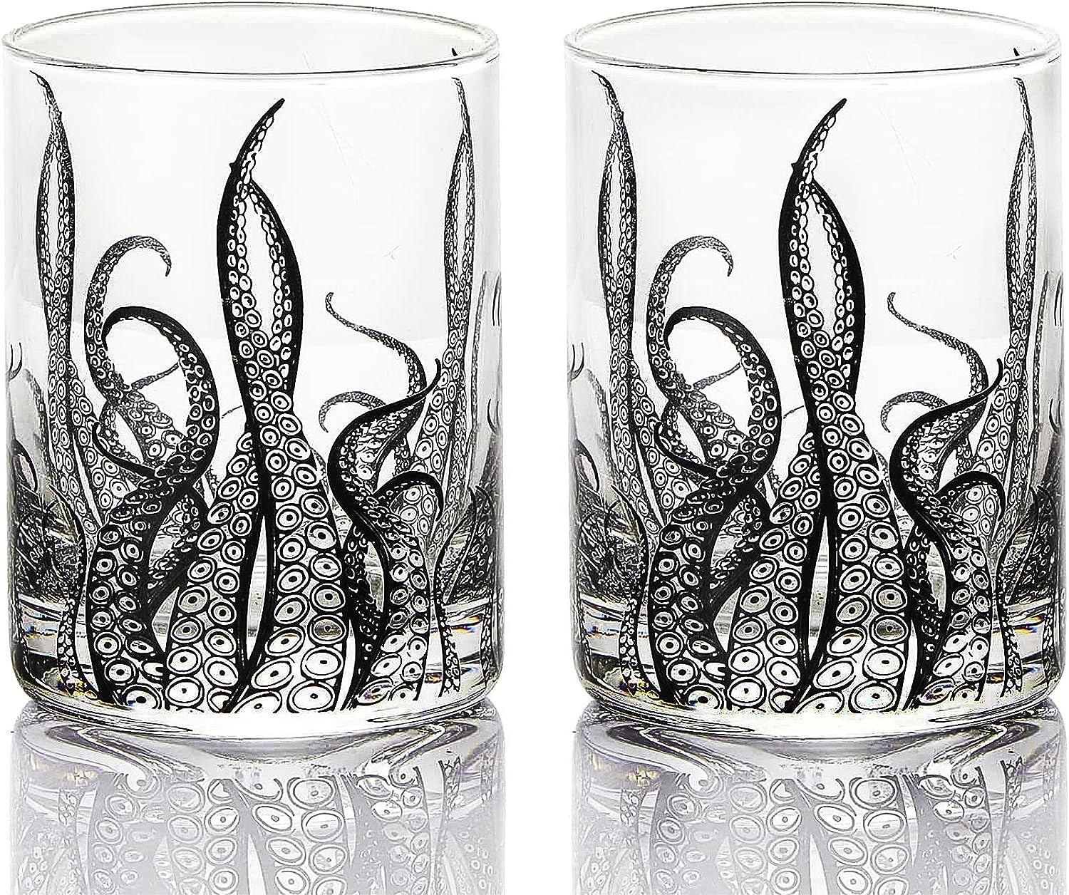 Octopus Tentacle Whiskey Glassware | Set of 2 | 9 OZ - Keen Glass Solutions