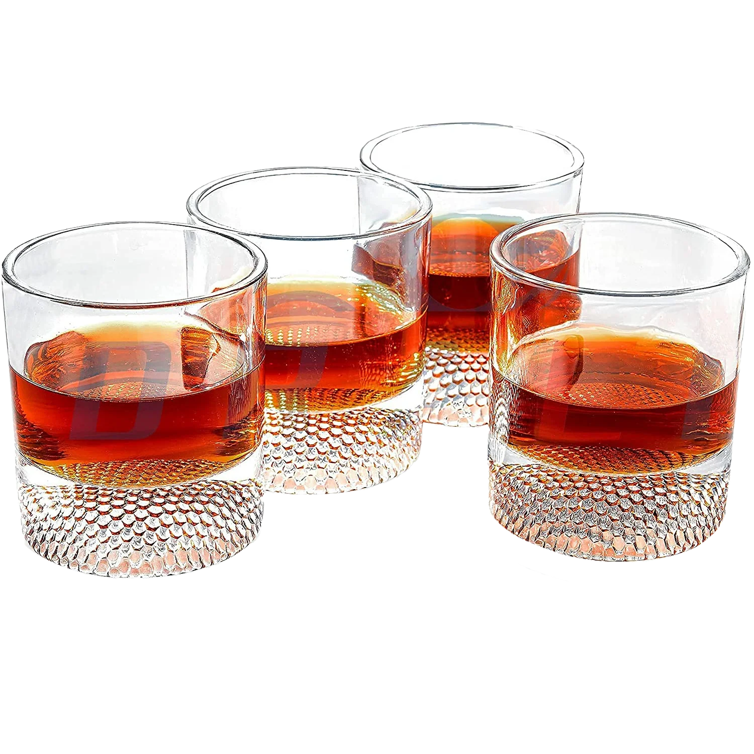The Wine Savant Golf Ball Whiskey Glasses Set (4 pack) - Keen Glass Solutions