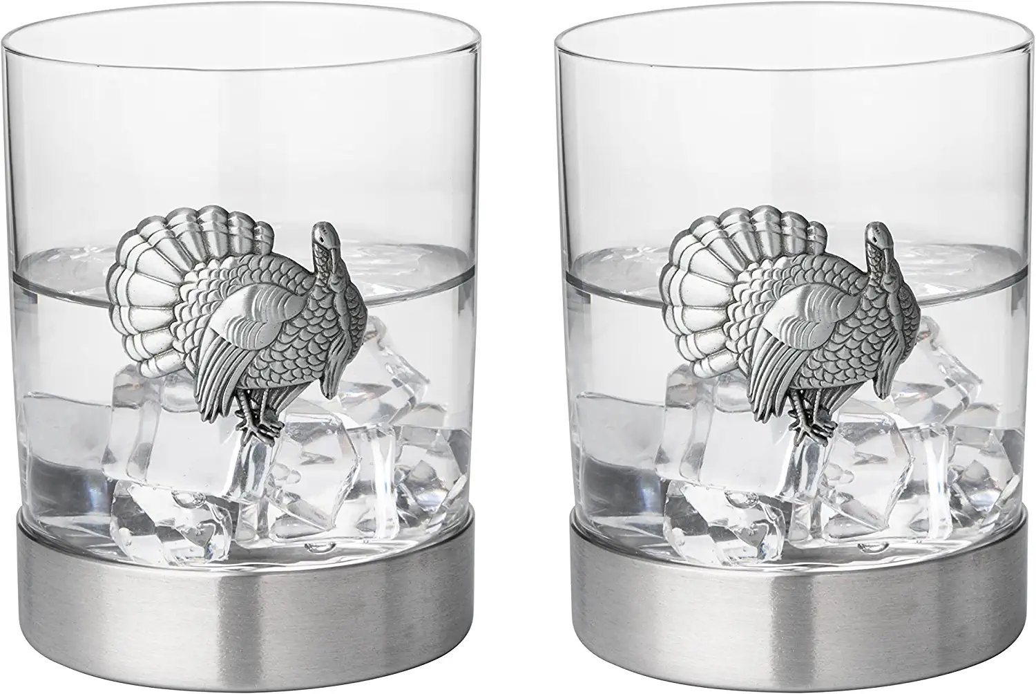 The Wine Savant Turkey Whiskey Glasses Set of 2 - Keen Glass Solutions