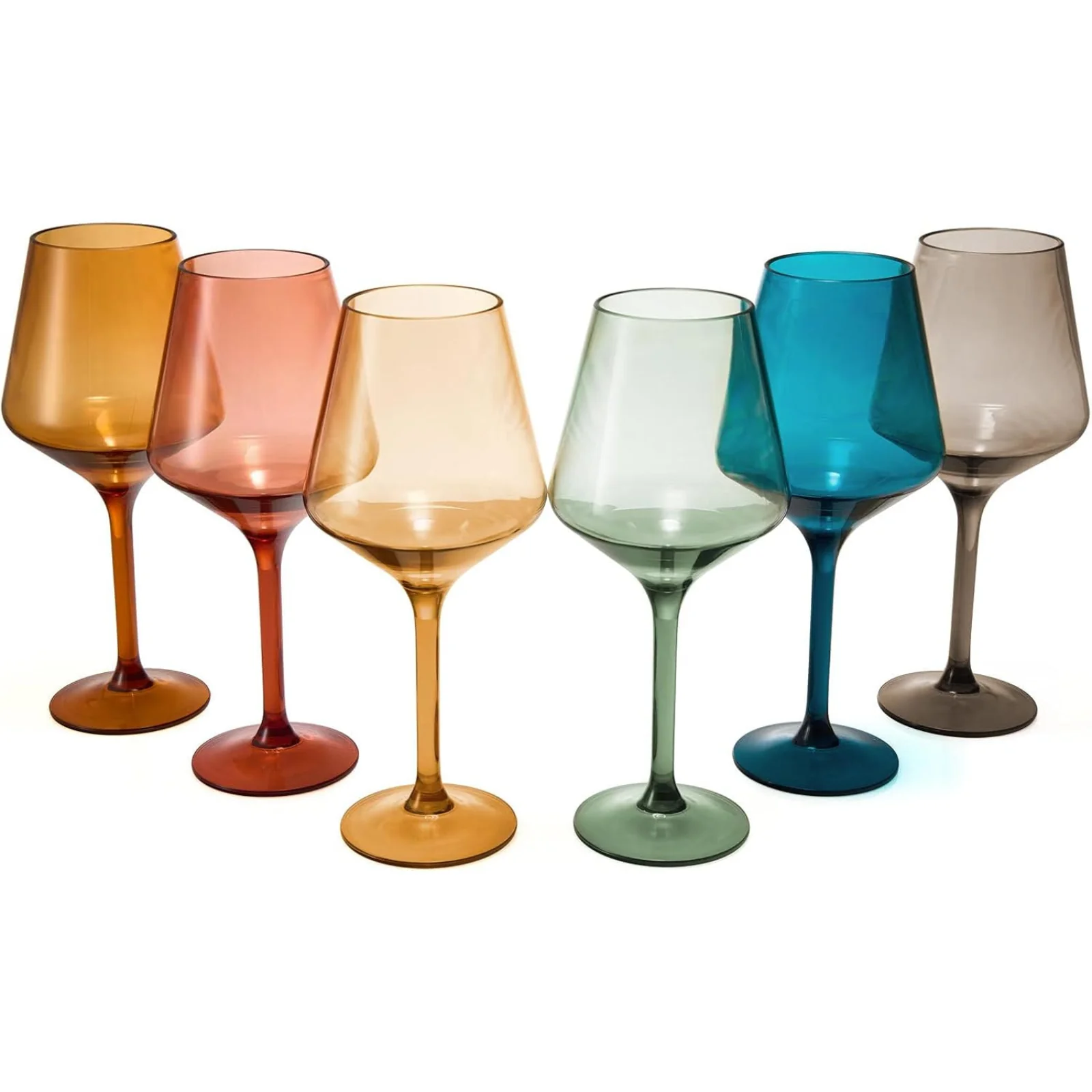 Unbreakable Stemmed Wine Glasses, Tritan Acrylic | Set of 2 (18oz) - Keen Glass Solutions