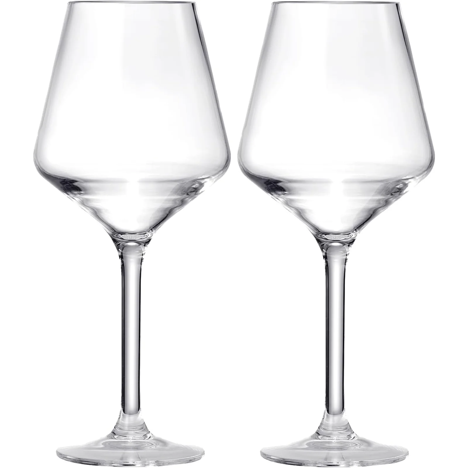 Unbreakable Stemmed Wine Glasses, Tritan Acrylic | Set of 2 (18oz) - Keen Glass Solutions