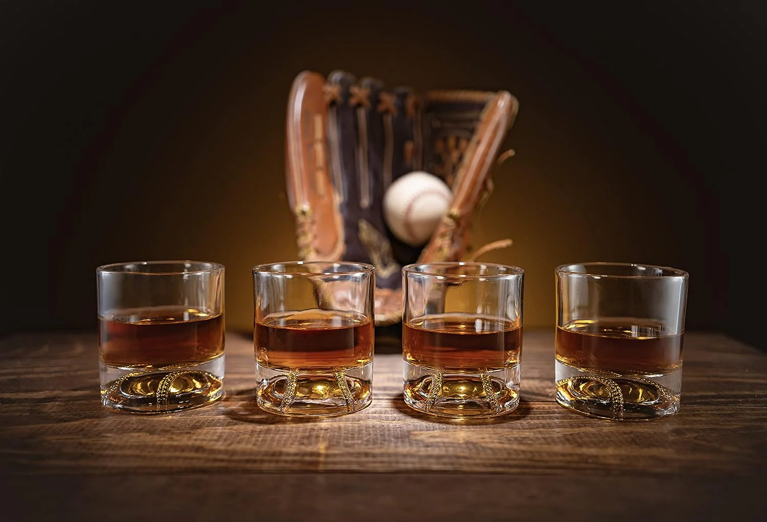 The Wine Savant Baseball Whiskey Glass - 12oz - Keen Glass Solutions