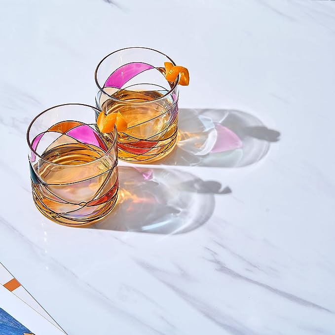 Artisanal Hand Painted Whiskey - 9.6 OZ Glassware - Keen Glass Solutions
