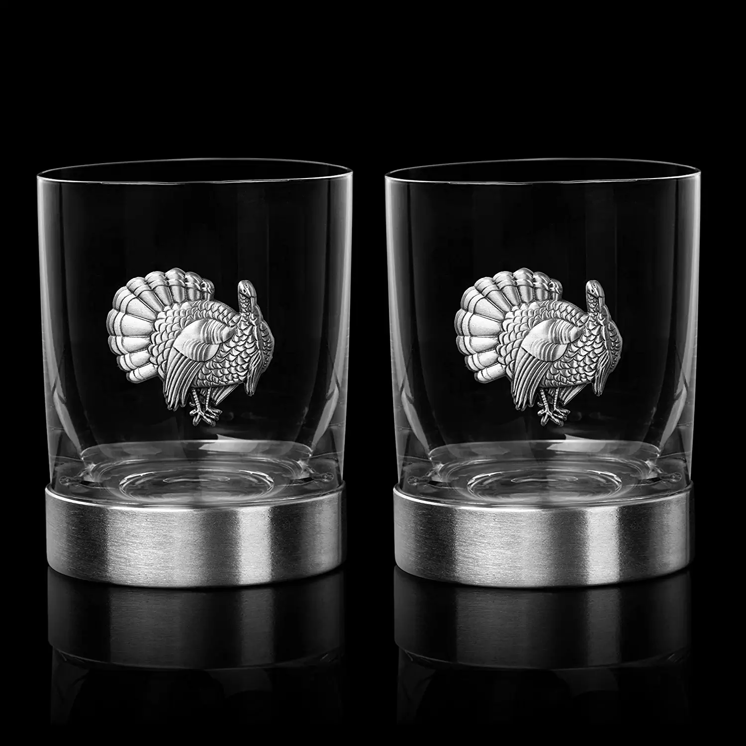 The Wine Savant Turkey Whiskey Glasses Set of 2 - Keen Glass Solutions