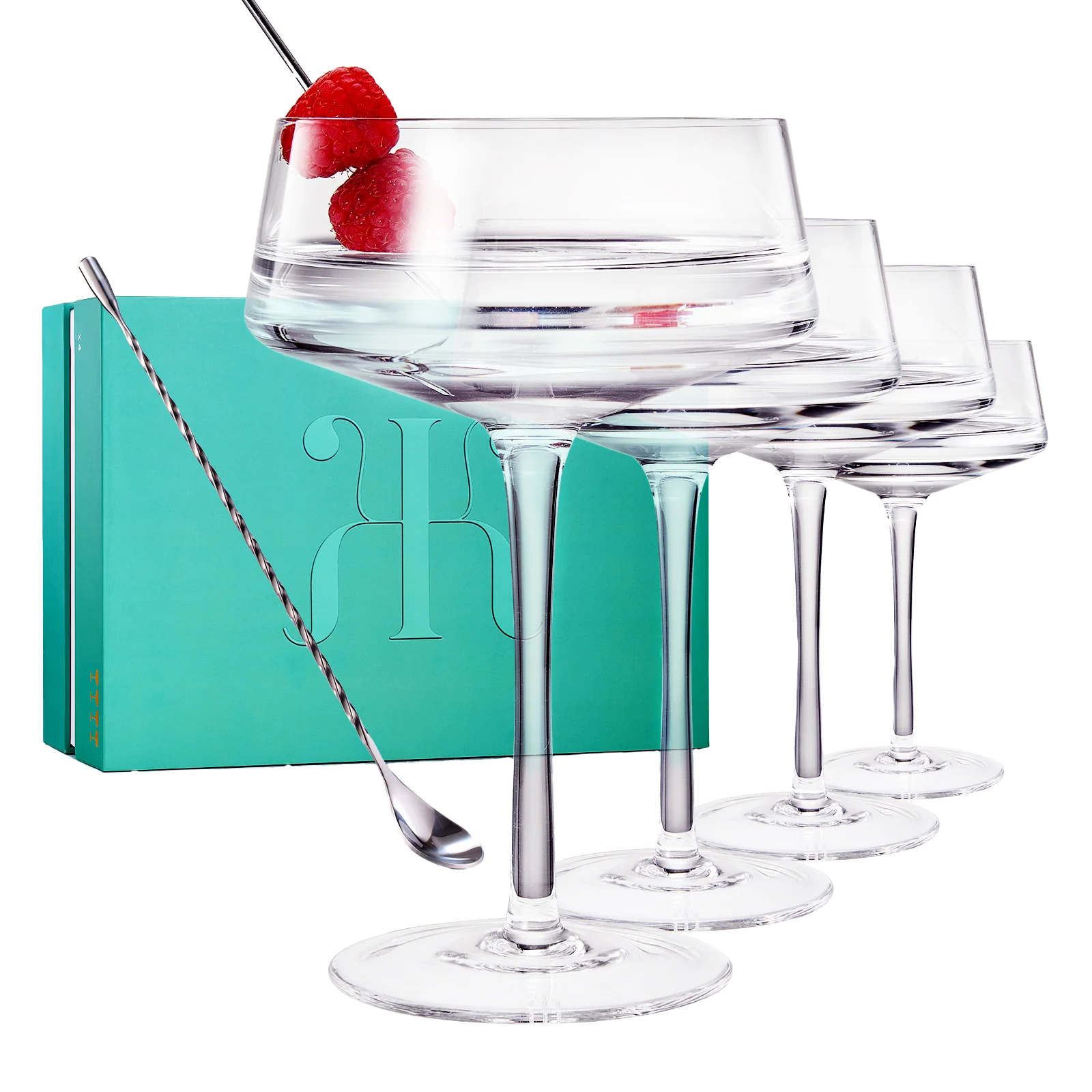 Luxury Martini Glass Set of 4 | 10oz - Keen Glass Solutions
