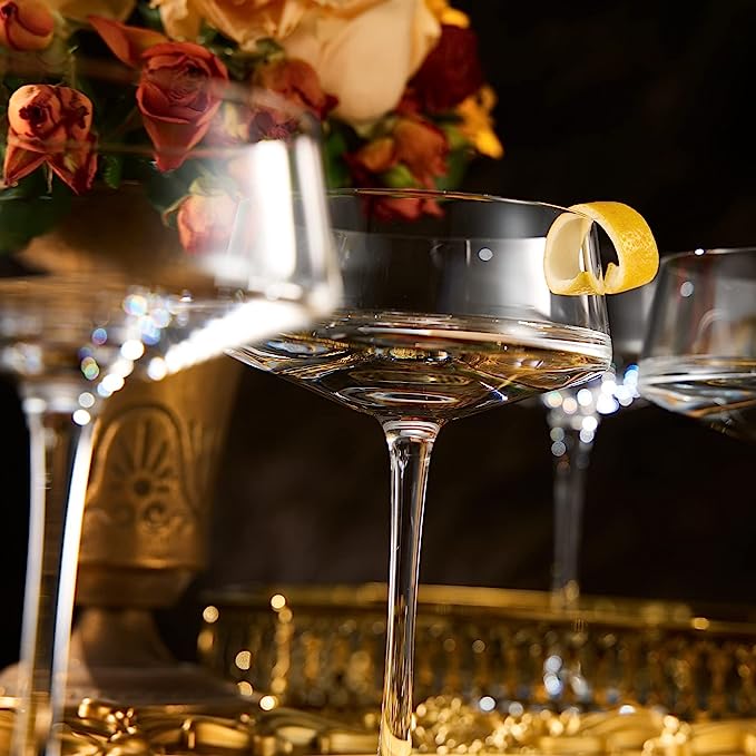 Luxury Martini Glass Set of 4 | 10oz - Keen Glass Solutions