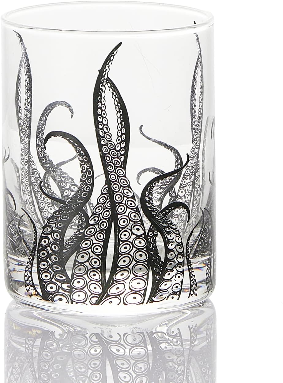 Octopus Tentacle Whiskey Glassware | Set of 2 | 9 OZ - Keen Glass Solutions
