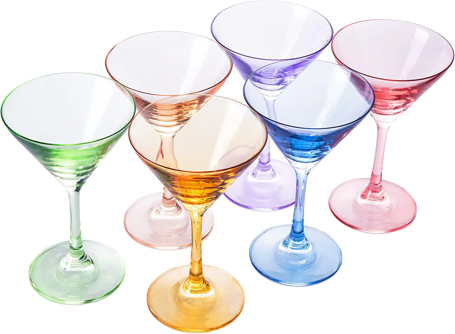 Martini Glasses Set of 6 | 8oz | Crystal Luxury Martini Glass - Keen Glass Solutions