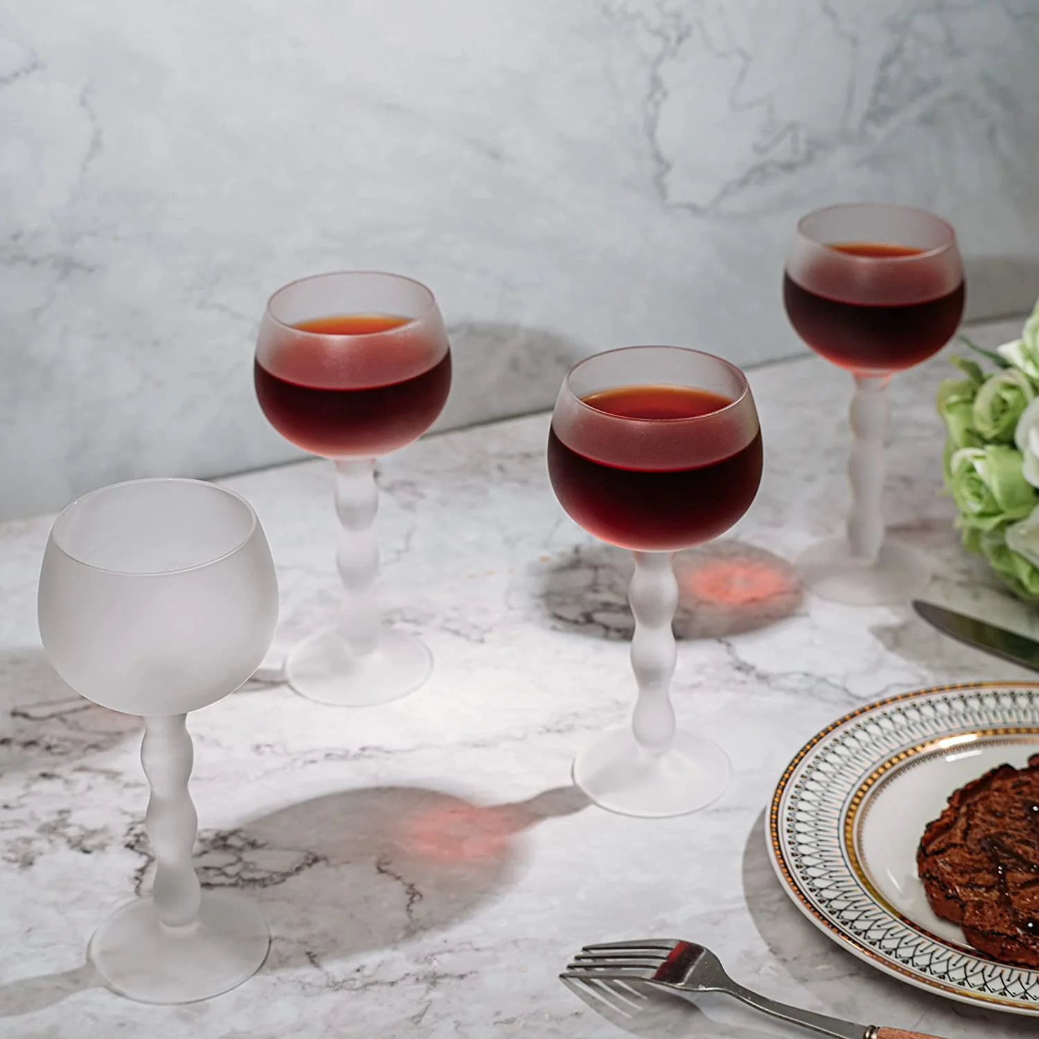 The Wine Savant Aesthetic Cloud Elegant Crystal Wine - 7 oz Rim - Keen Glass Solutions