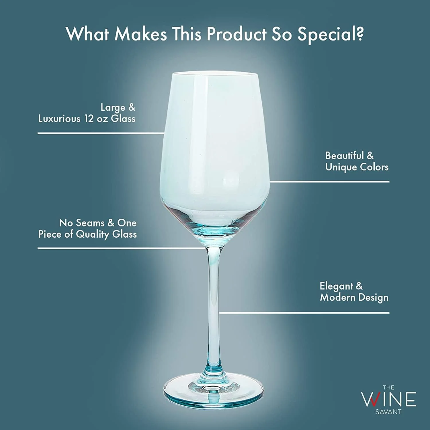 Make Your Own Set Wine Glass SINGLE, Large 12 oz Glass (Purple) - Keen Glass Solutions