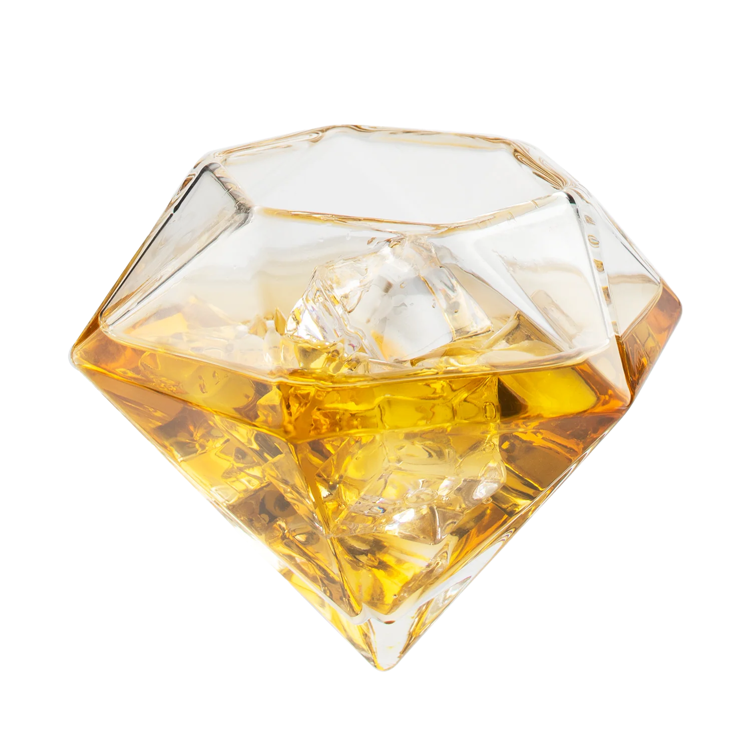 Set of 4 Diamond Whiskey & Wine Glasses 10oz - Keen Glass Solutions