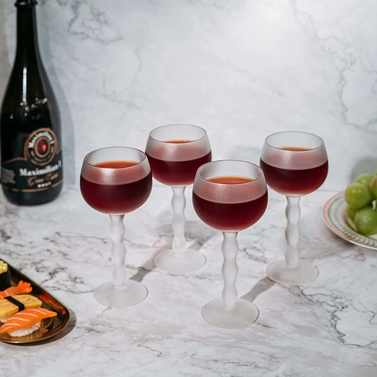 The Wine Savant Aesthetic Cloud Elegant Crystal Wine - 7 oz Rim - Keen Glass Solutions
