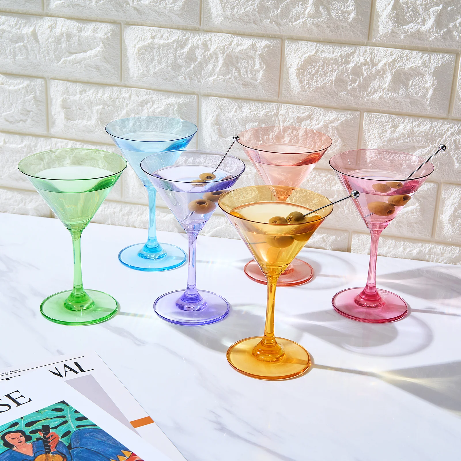 Martini Glasses Set of 6 | 8oz | Crystal Luxury Martini Glass - Keen Glass Solutions