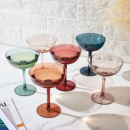 Cocktail & Champagne Coupe Glasses Coupe Cocktail Glasses 7 oz | Set of 6 - Keen Glass Solutions