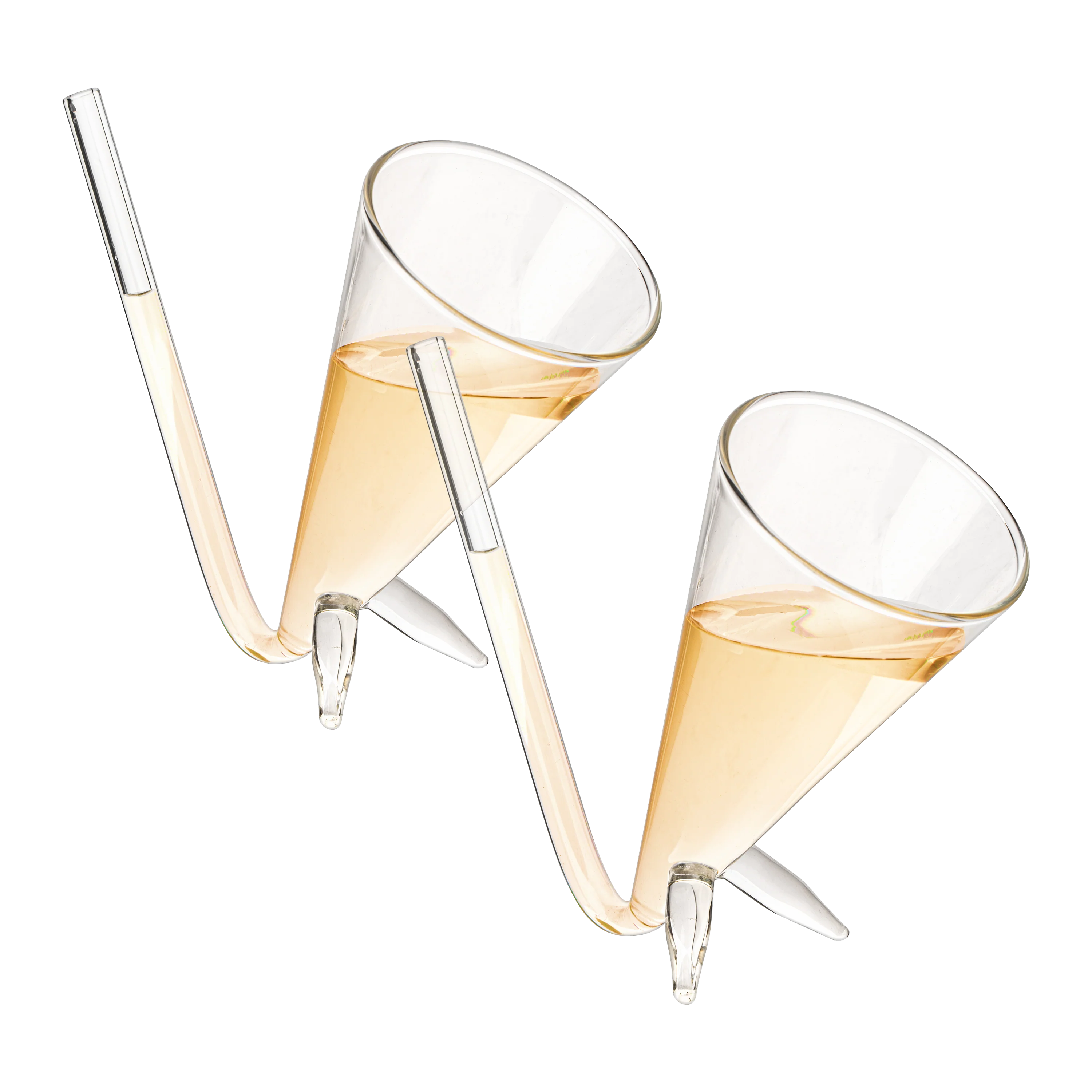 Champagne Shooter - Chug Flutes Guzzler Glasses Unique Gifts - Keen Glass Solutions