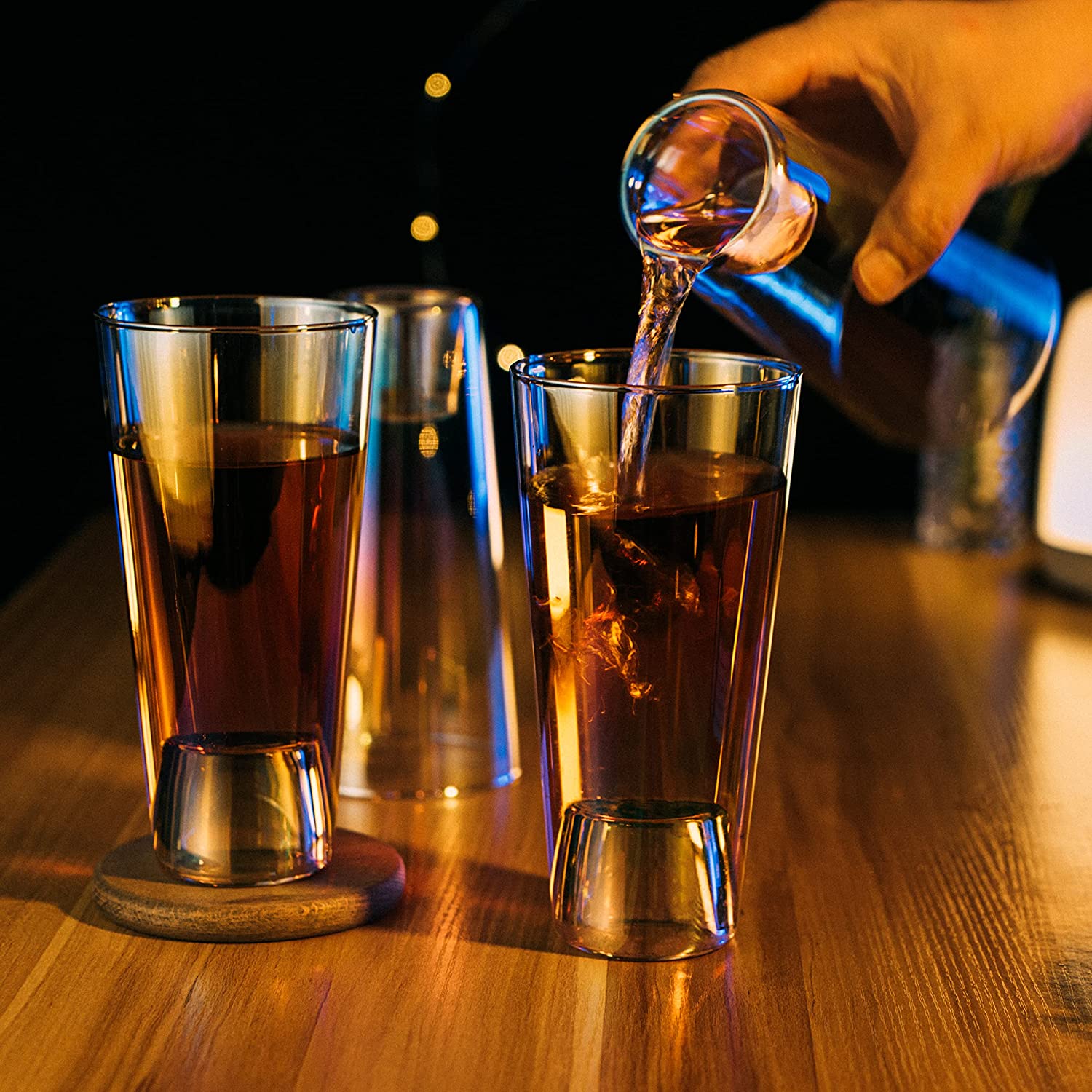 Shot in the Pint Glass, Take a Shot Funny Beer Glass/Mug 4-Set 7