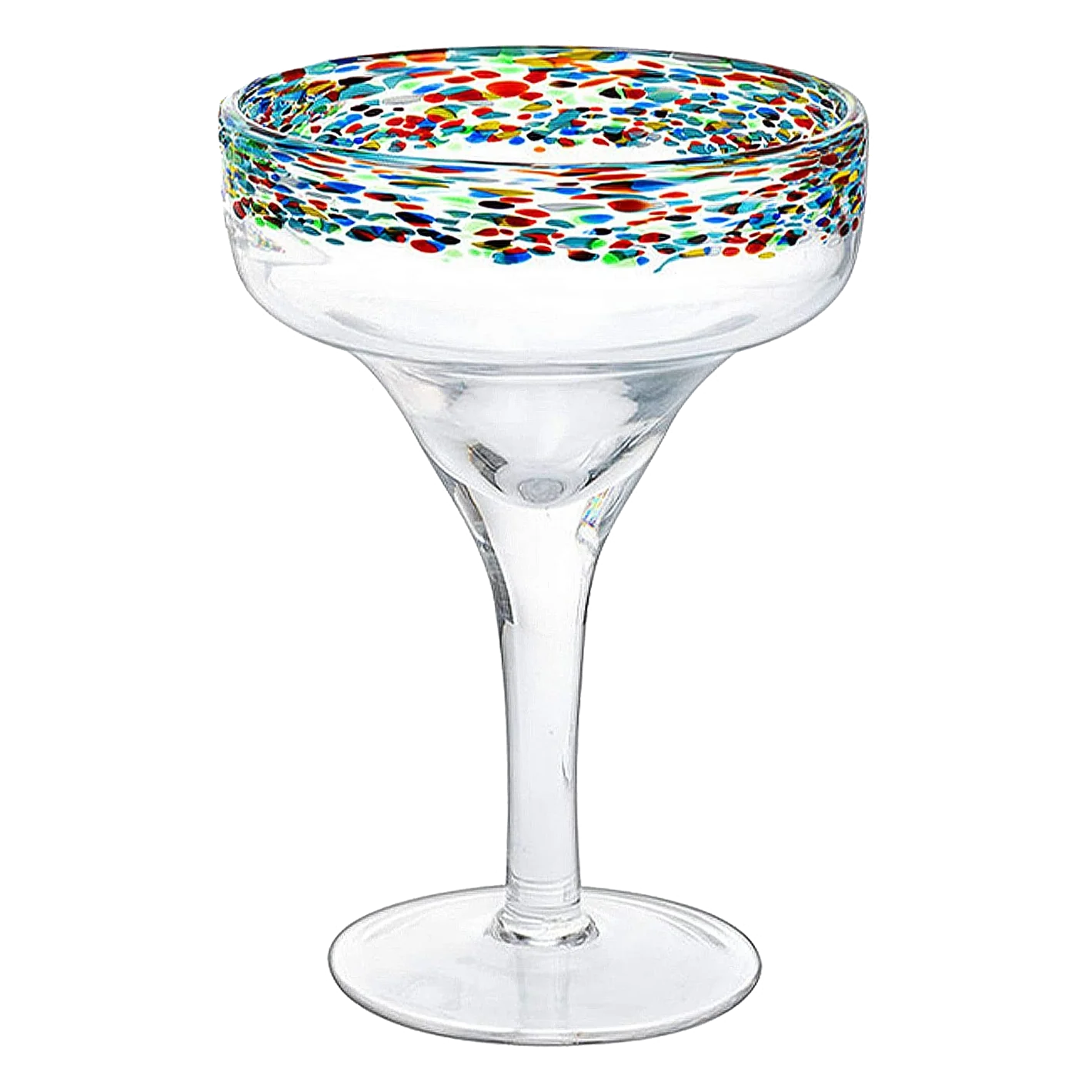 Mexican Margarita Hand Blown Glass - Set of 4 - Large 16oz - Keen Glass Solutions