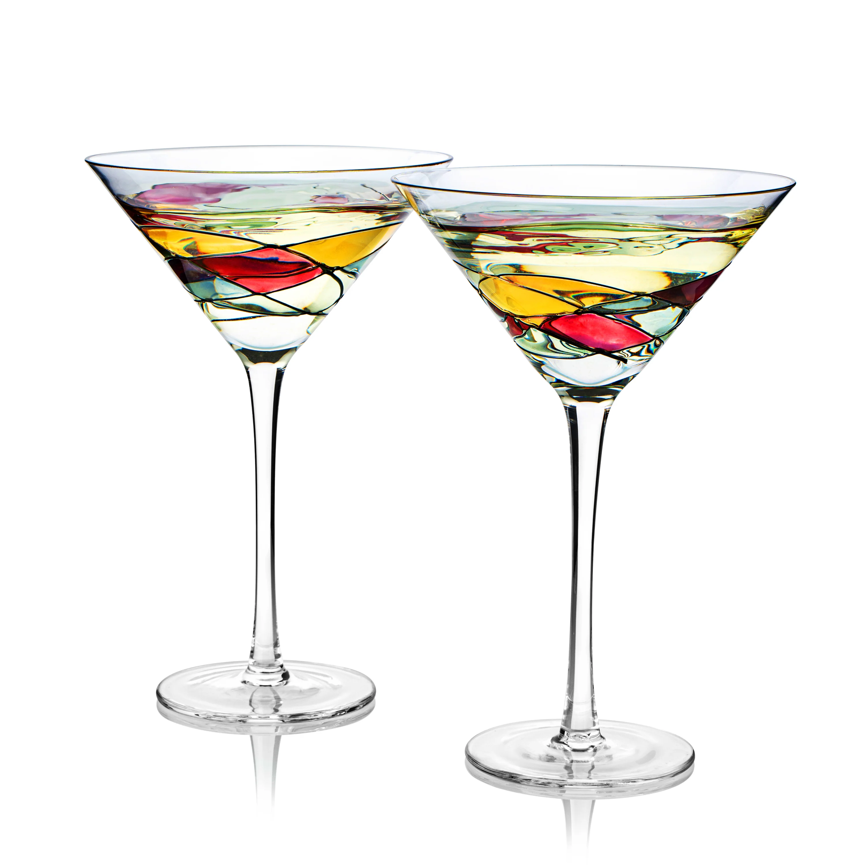 The Wine Savant Artisanal Hand Painted Stemless (Martini) - Keen Glass Solutions