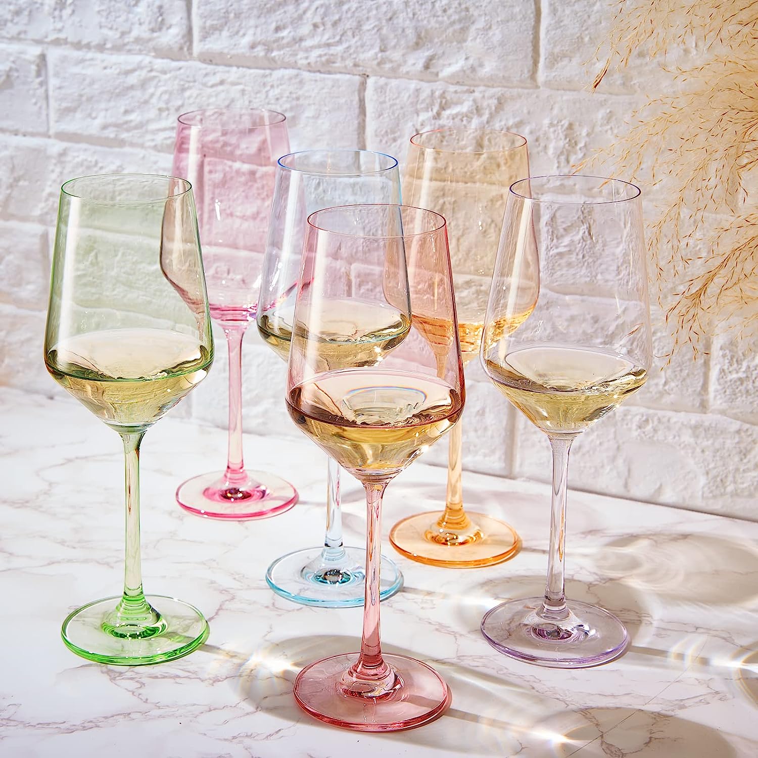 Make Your Own Set Wine Glass SINGLE, Large 12 oz Glass (Magenta) - Keen Glass Solutions