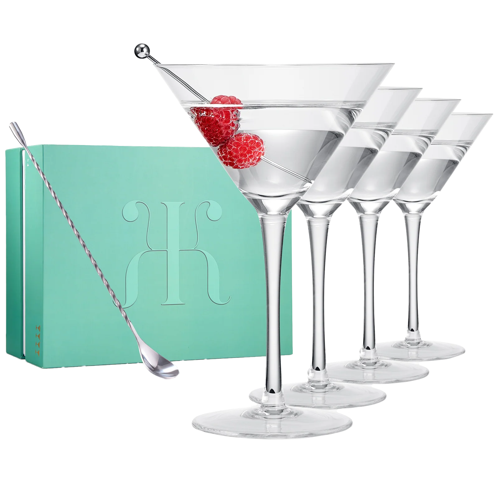Crystal Martini Glass Set of 4 | 10oz - Keen Glass Solutions