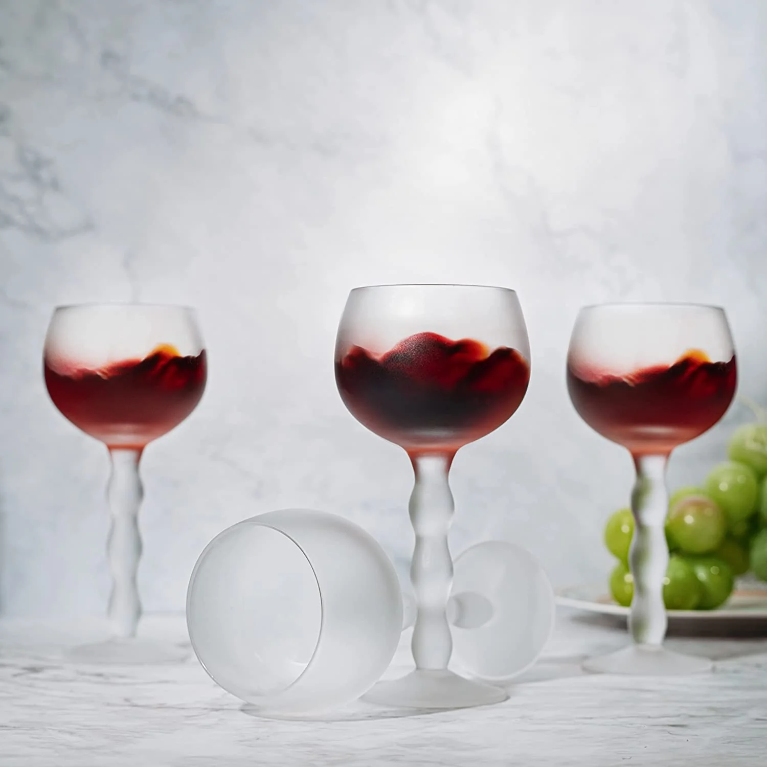 The Wine Savant Aesthetic Cloud Elegant Crystal Wine - 7 oz Rim - Keen Glass Solutions