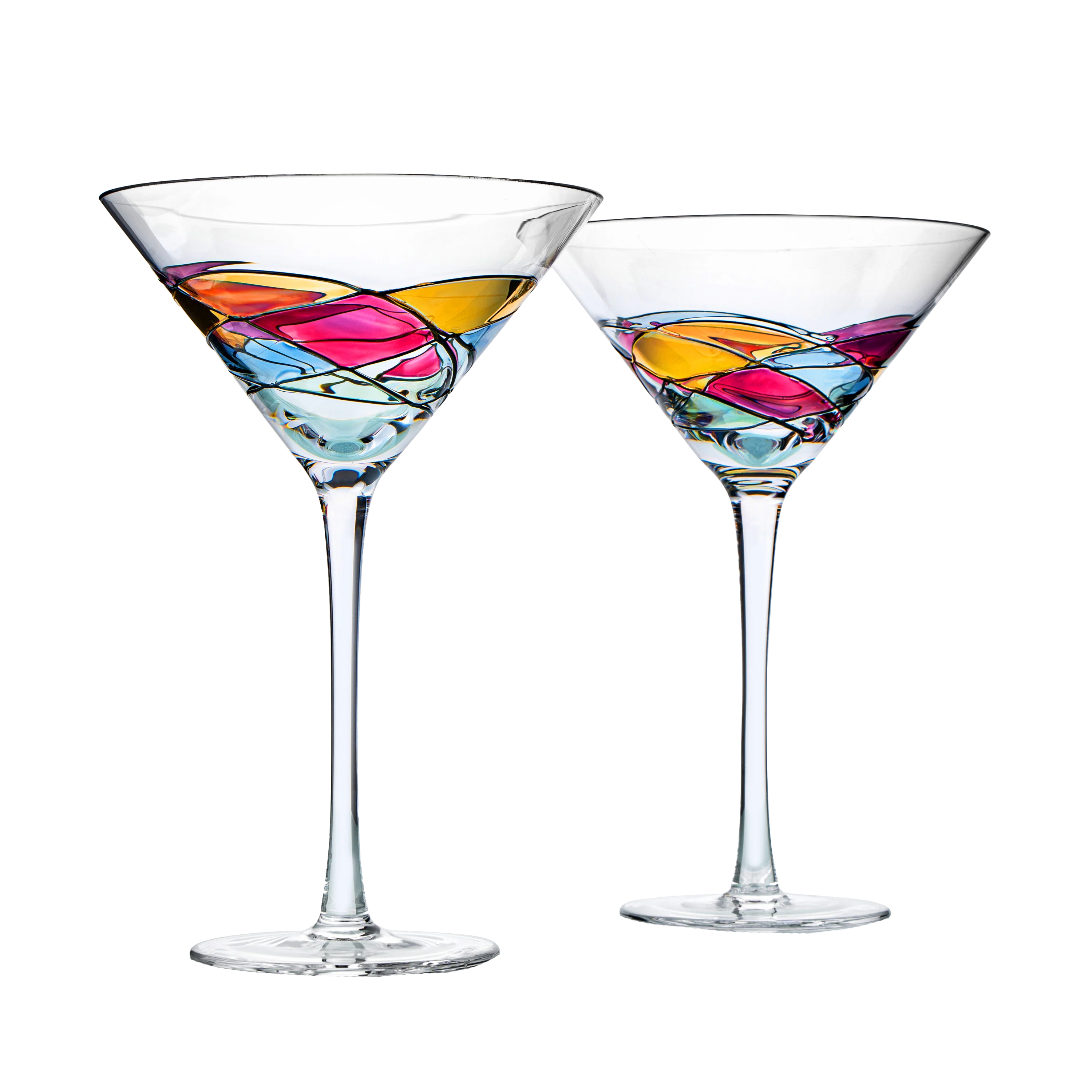 The Wine Savant Artisanal Hand Painted Stemless (Martini) - Keen Glass Solutions