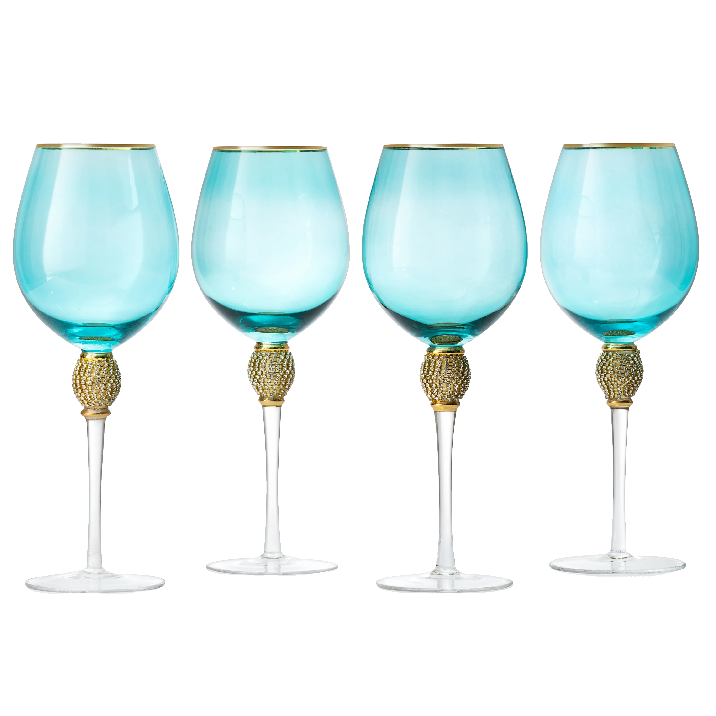 Large Diamond Wine Glasses, 10