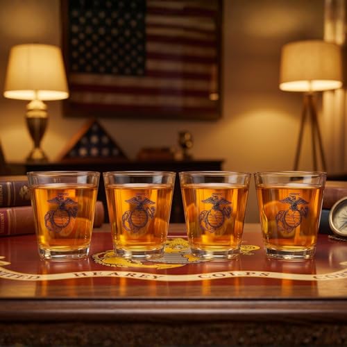 Marine Whiskey & Wine Glasses Set of 4 - Keen Glass Solutions