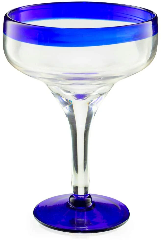 Mexican Hand Blown Glass – Set of 4 Large 16oz - Keen Glass Solutions