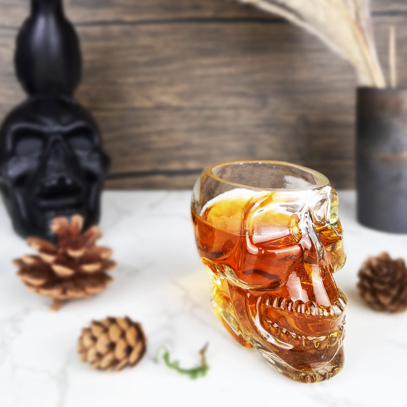 Skull Shot Glasses Set of 6 - 3oz Skull Glasses 3