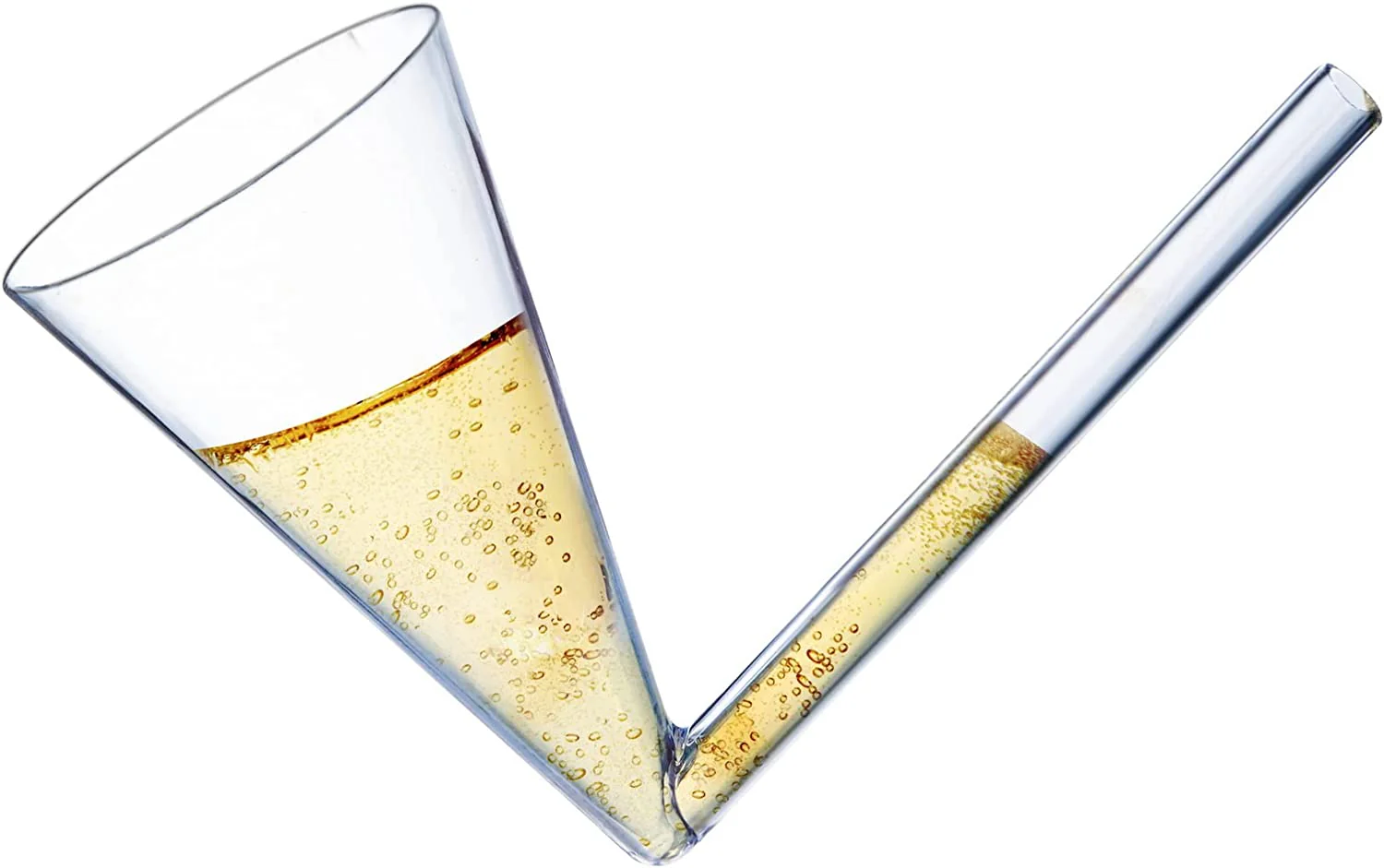 Champagne Shooter - Chug Flutes Guzzler Glasses Unique Gifts, Reusable Acrylic 4pk - Keen Glass Solutions