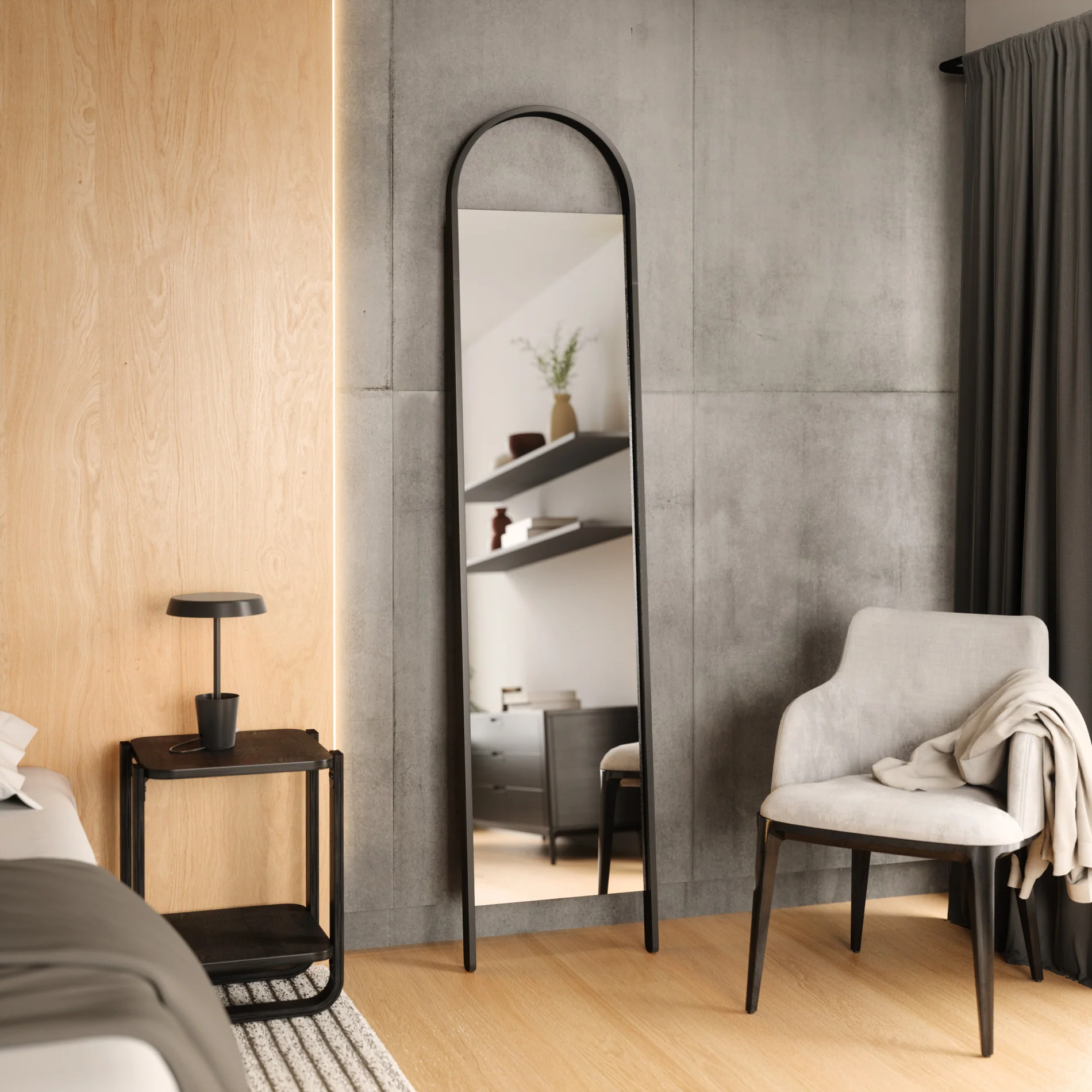 Bellwood Leaning Mirror - Keen Glass Solutions