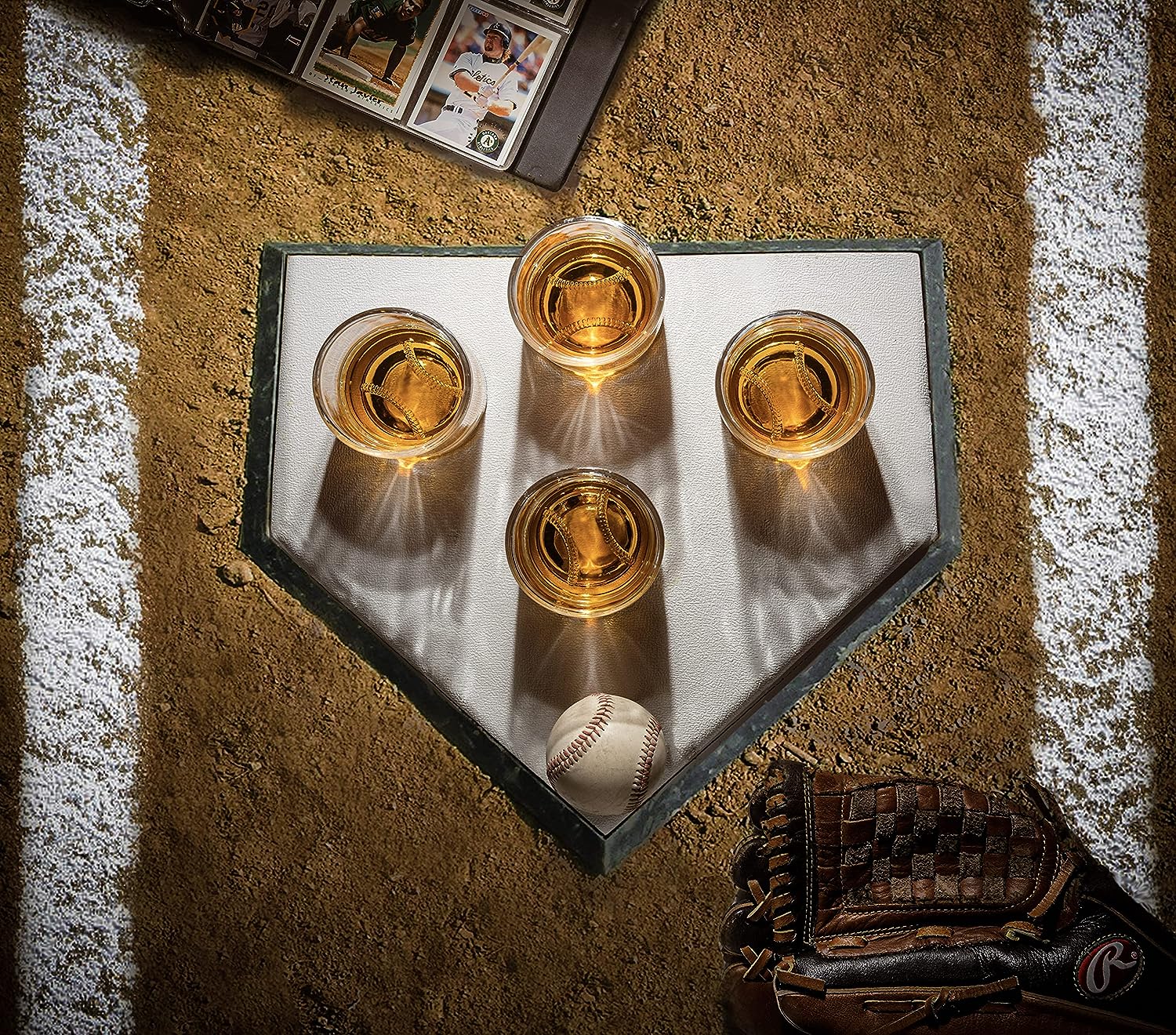 The Wine Savant Baseball Whiskey Glass - 12oz - Keen Glass Solutions