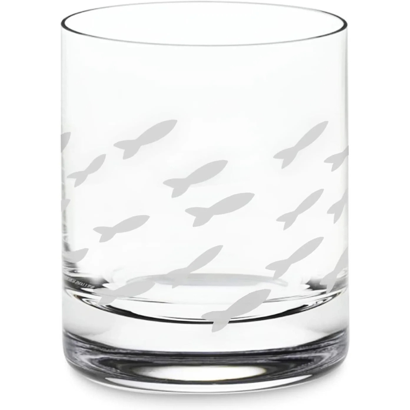 Fish Old Fashion Drinking Glasses - Keen Glass Solutions