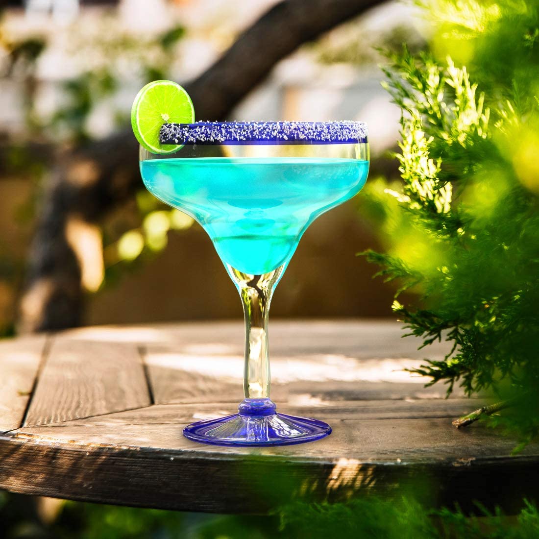 Mexican Hand Blown Glass – Set of 4 Large 16oz - Keen Glass Solutions