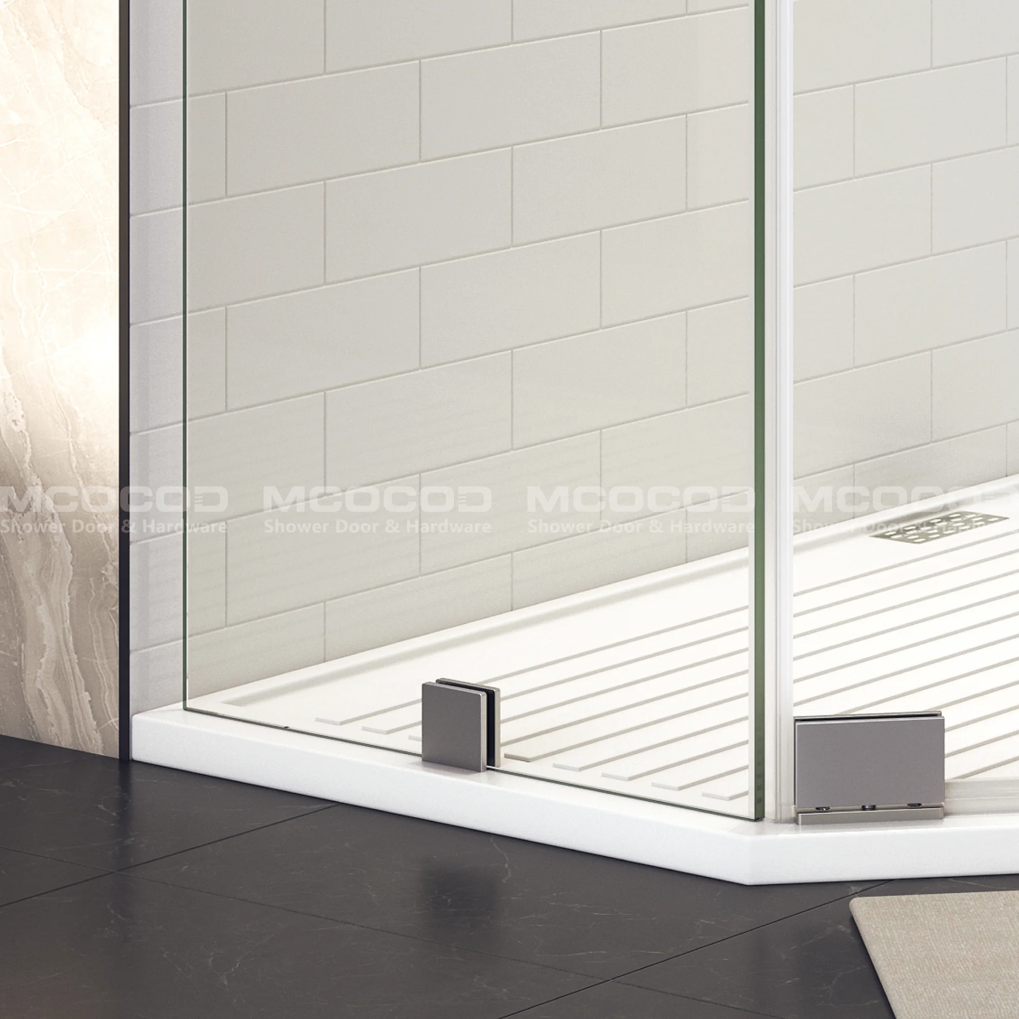 Customize Framed Shower Enclosure Three Glass Shower Doors - P08L-03 - Keen Glass Solutions