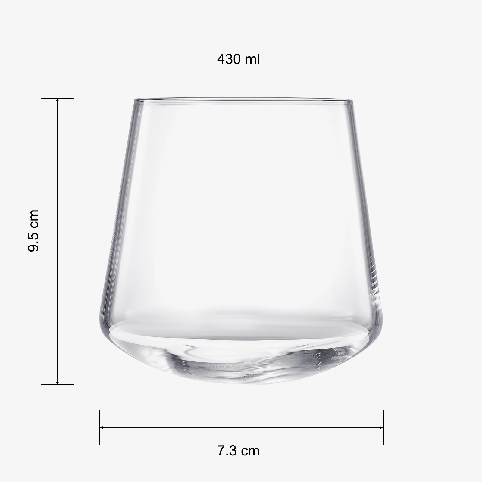 Rolling Un-Spillable Stemless Spinning Aerating Wine Glasses | Set of 2 | 13.5OZ - Keen Glass Solutions