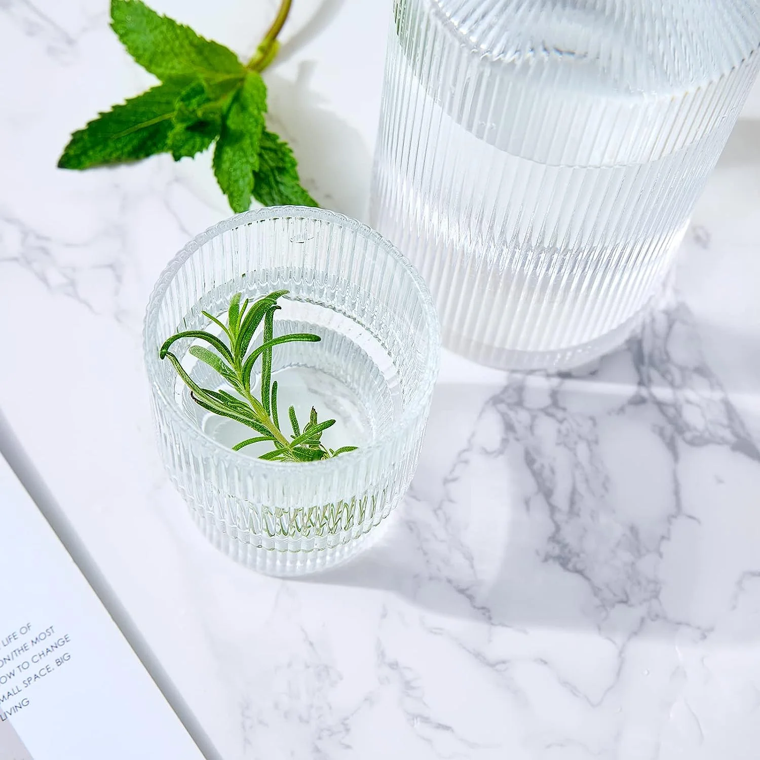 Bedside Water Carafe & Tumbler Set | 2-Piece Set | 900 ML - Keen Glass Solutions