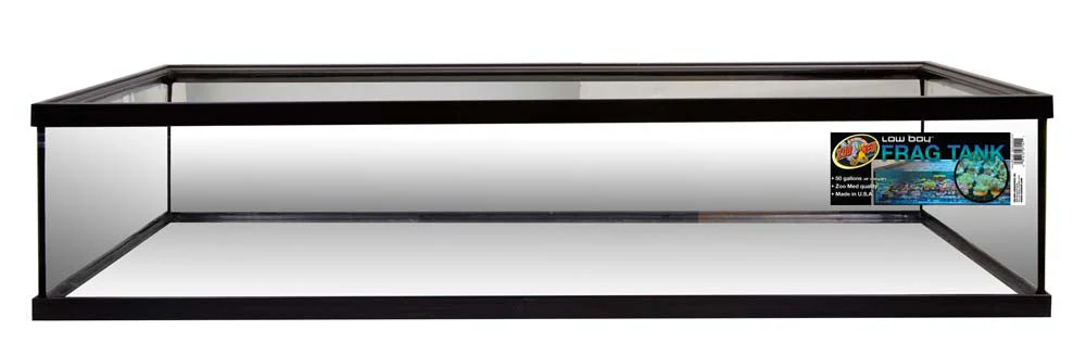 Zoo Med Low Boy Frag Aquarium Tank 50 gal 48x24x10 in SD-3 - Keen Glass Solutions