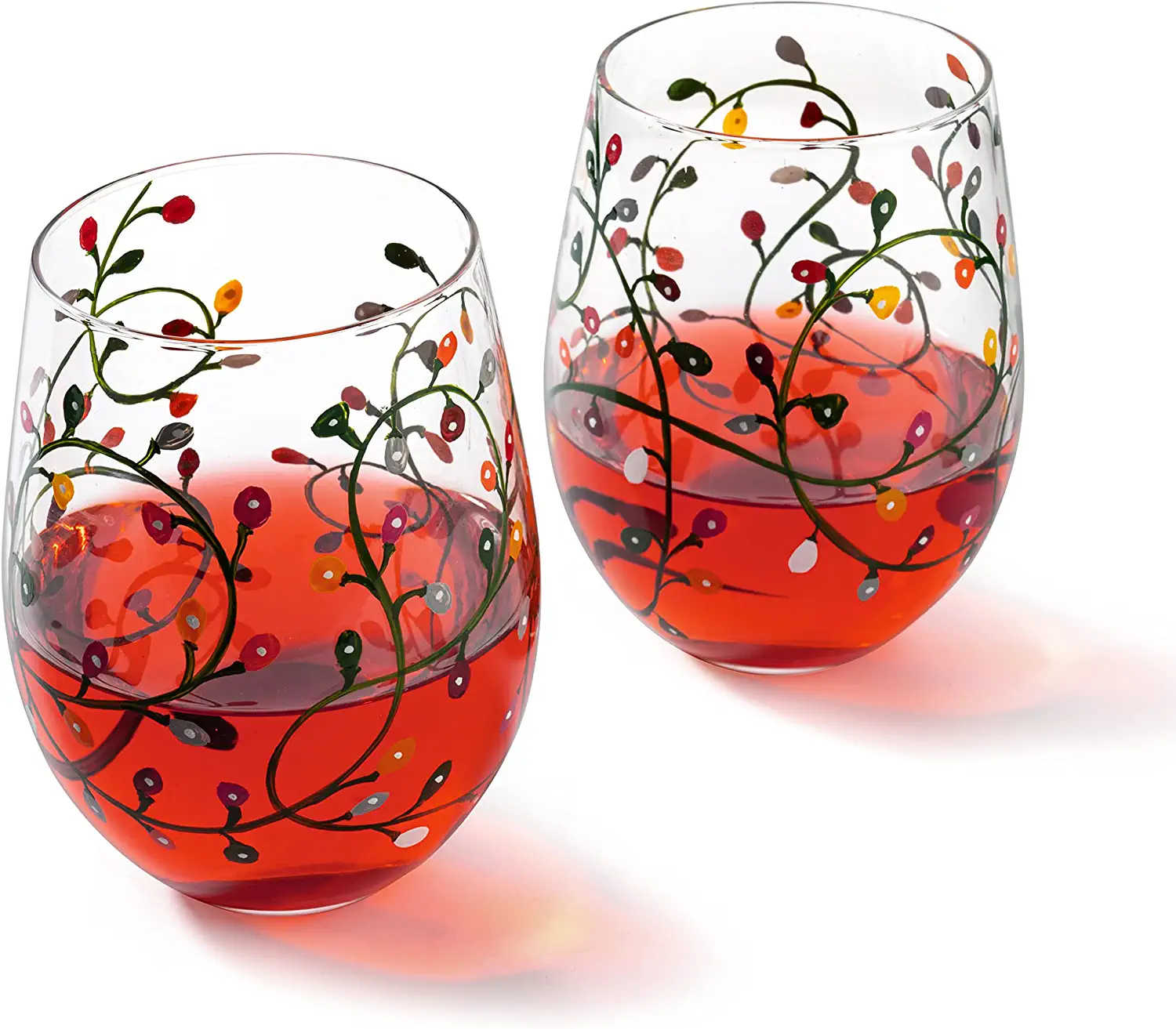 Themed Lights Stemless Wine & Water Glasses - Keen Glass Solutions