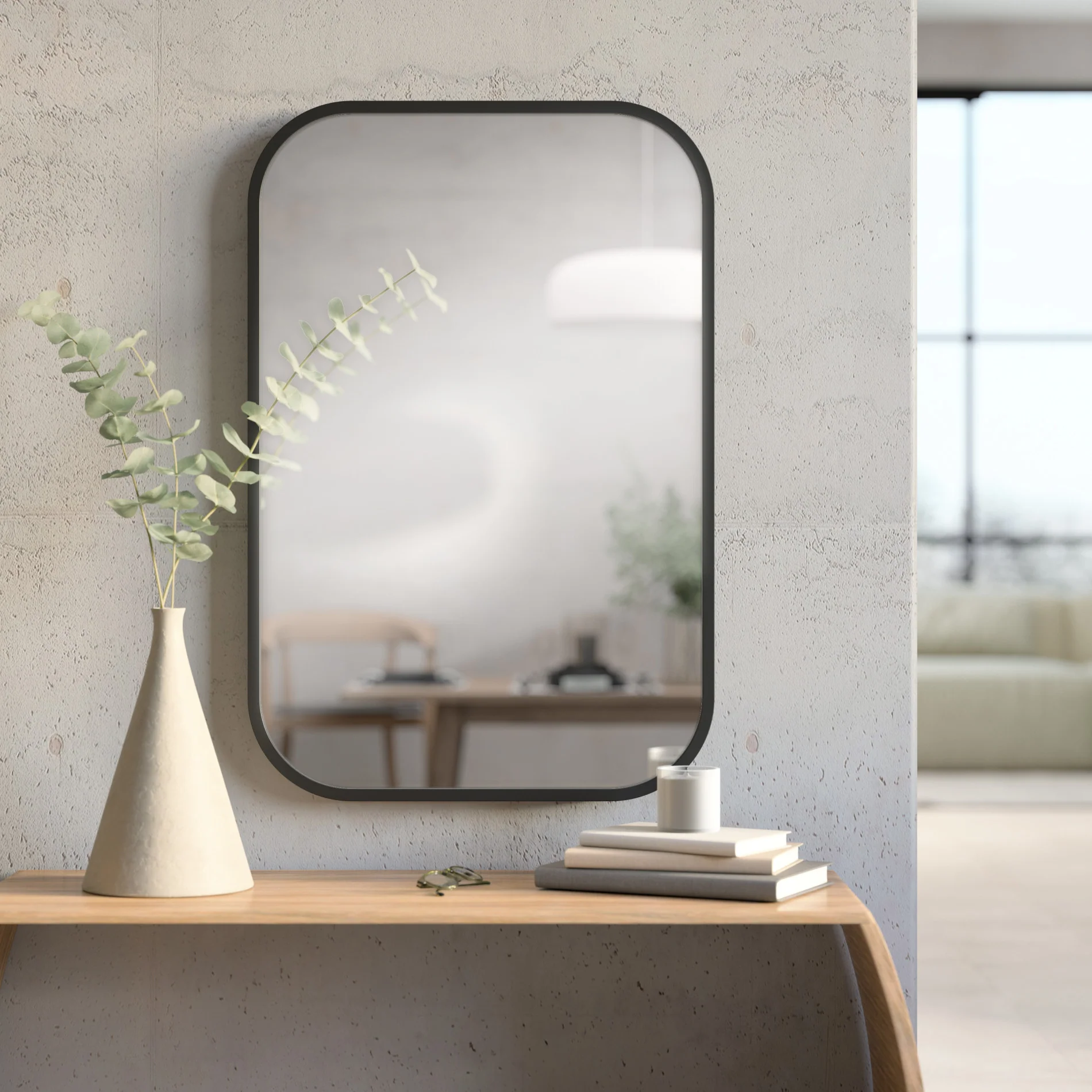 Hub Rectangle Wall Mirror - Keen Glass Solutions