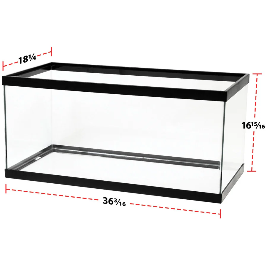 Aqueon Standard Glass Rectangle Aquarium Clear Silicone Black 40 Breeder SD-3 - Keen Glass Solutions