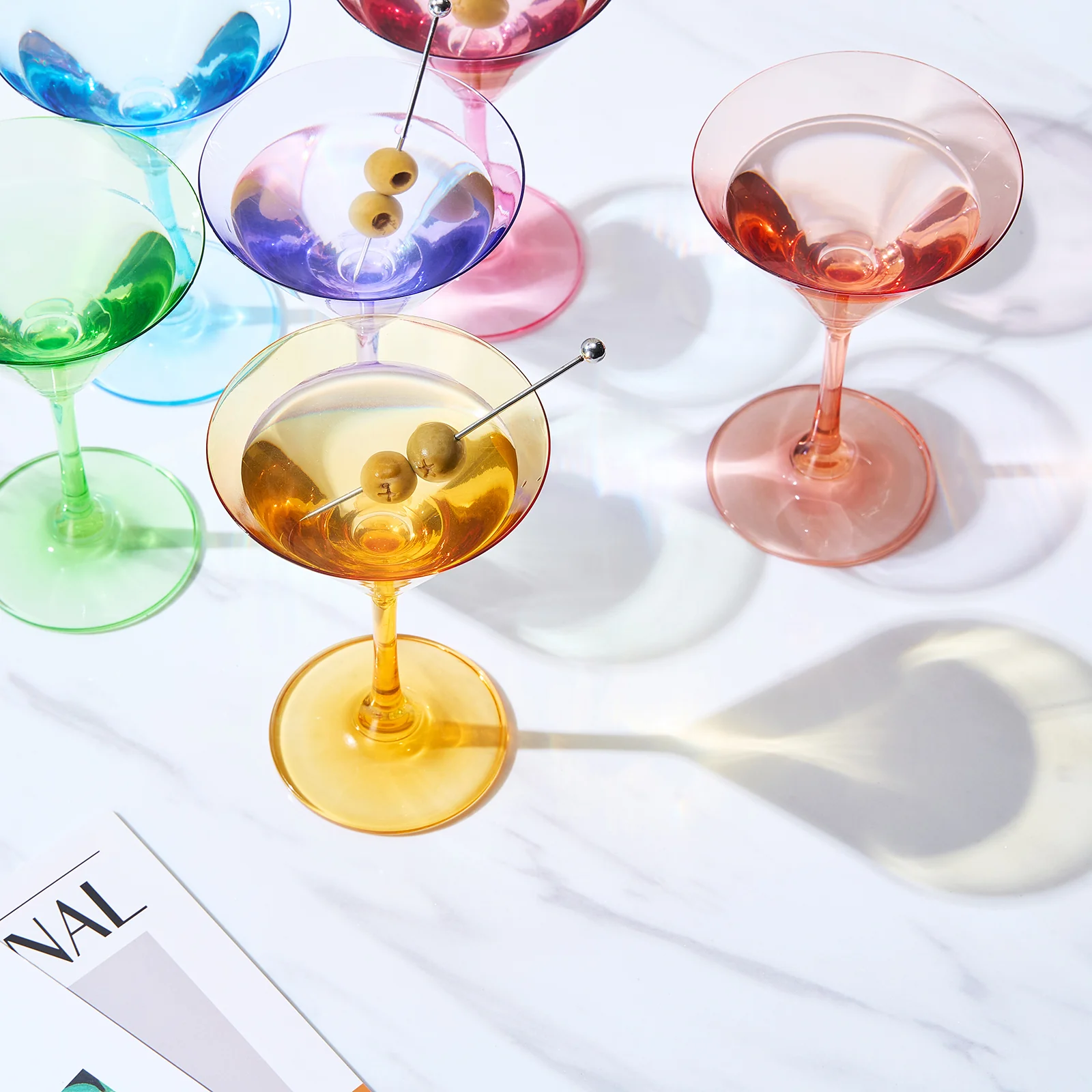 Martini Glasses Set of 6 | 8oz | Crystal Luxury Martini Glass - Keen Glass Solutions
