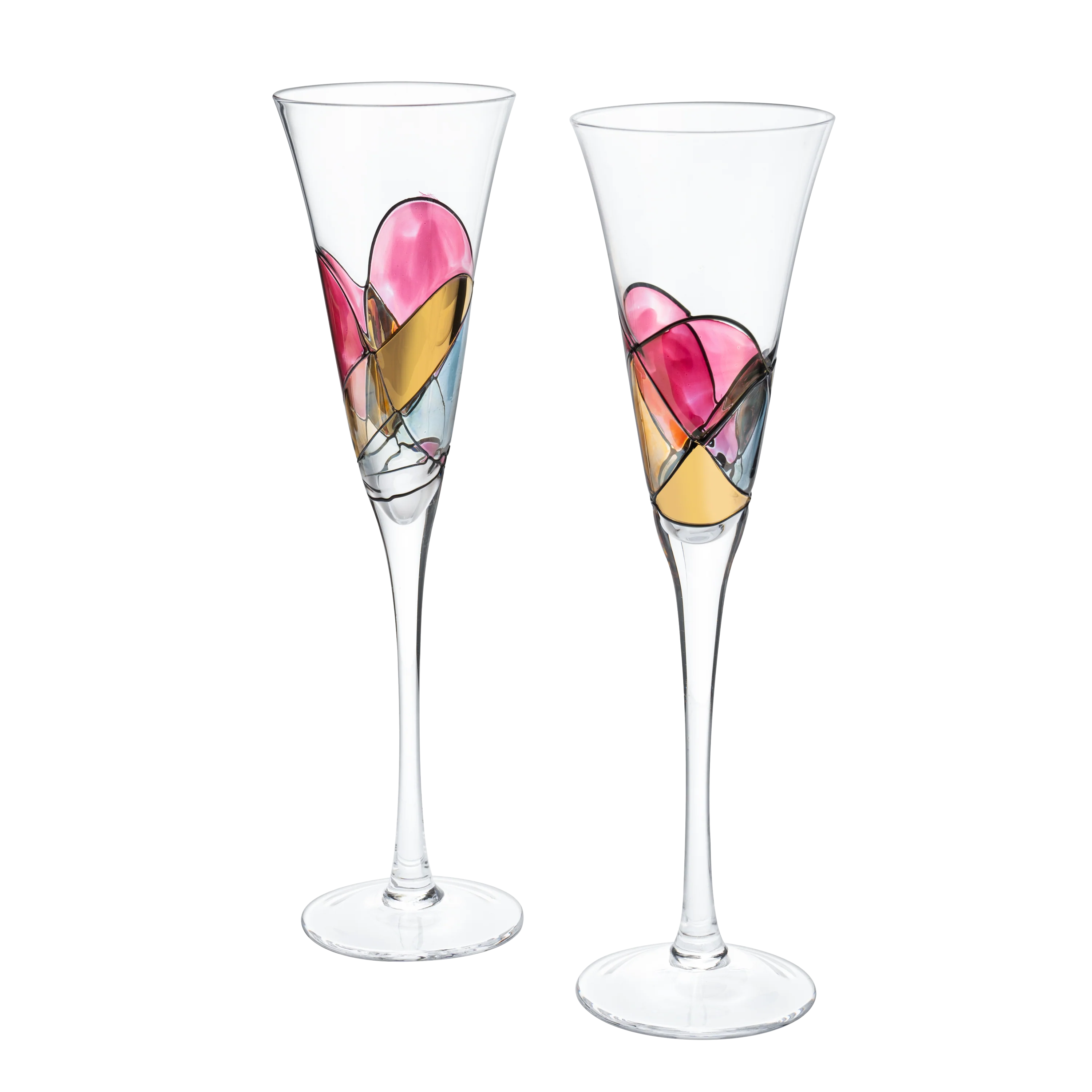 Artisanal Hand Painted Renaissance Romantic Stained Glass - Keen Glass Solutions