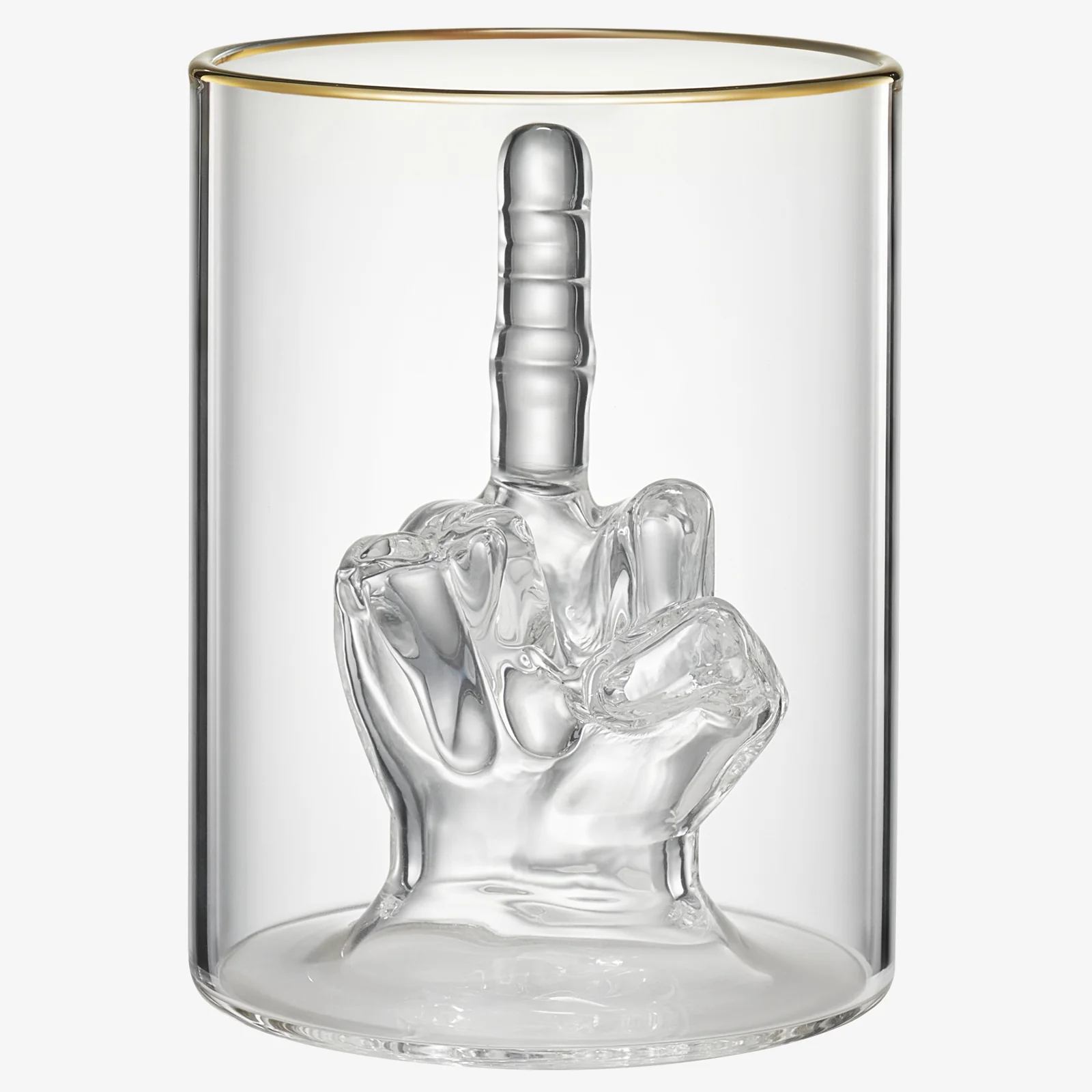 Middle Finger Gifts Whiskey Glass | SINGLE | (12.5 OZ) - Keen Glass Solutions