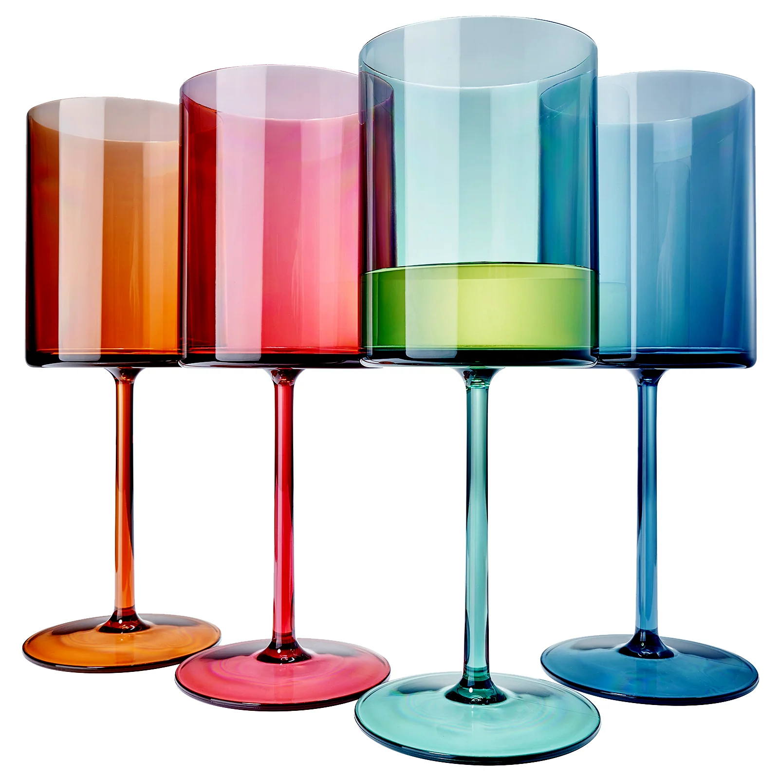 European Style Crystal, Stemmed Wine Glasses | Set of 6 | 15oz - Keen Glass Solutions