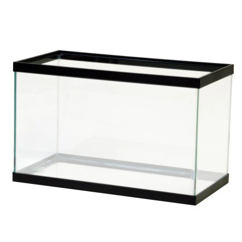 Aqueon Standard Glass Rectangle Aquarium Clear Silicone Black 10 - Keen Glass Solutions