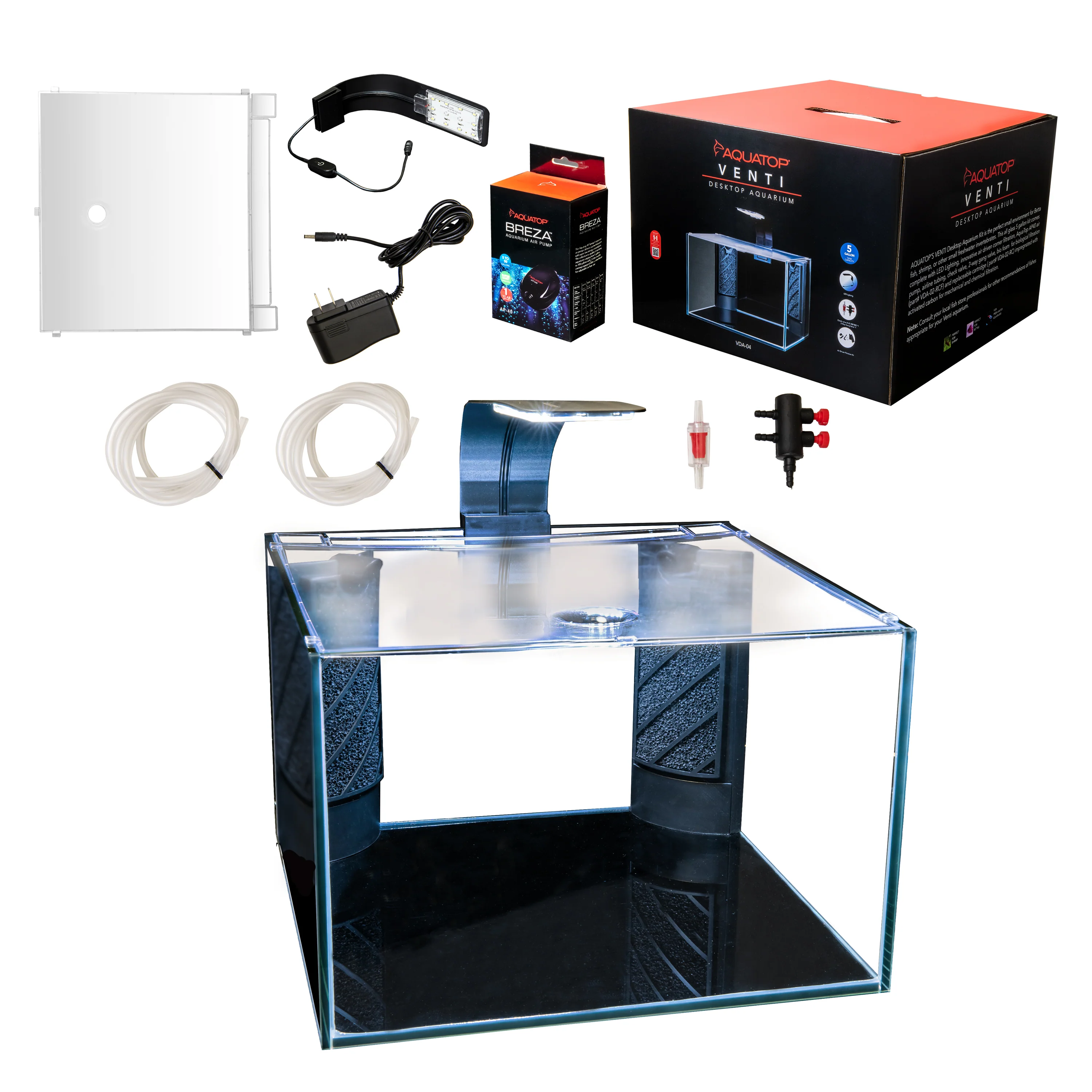Aquatop Venti Showcase Aquarium Kit 5 gal - Keen Glass Solutions
